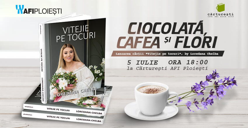 Ciocolata, cafea si flori
